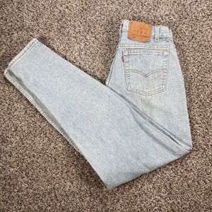 Vintage Levi's 560 Men's 28x33 Loose Fit Tapered Leg Jeans Light Wash 90s